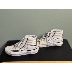 Vans Sk8-Hi Reconstruct Shoes Marshmallow/White - Men’s Size 7- Women’s Size 8.5